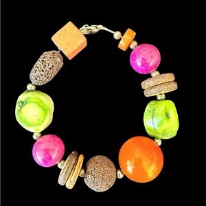 Handmade Chunky Bracelet Multicolor